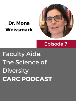 CARC Podcast, Episode 7, The Science of Diversity, with Dr. Mona Weissmark